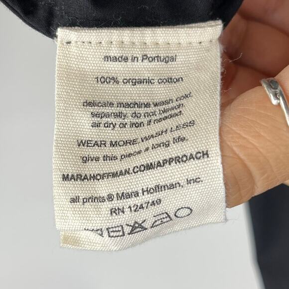 Mara Hoffman | Billie Organic Cotton Poplin Midi Skirt Elastic Waist Maxi XL - Picture 10 of 10